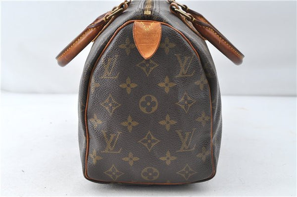 Authentic Louis Vuitton Monogram Speedy 25 Boston Hand Bag Purse M41528 LV 4263D