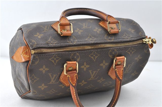 Authentic Louis Vuitton Monogram Speedy 25 Boston Hand Bag Purse M41528 LV 4263D