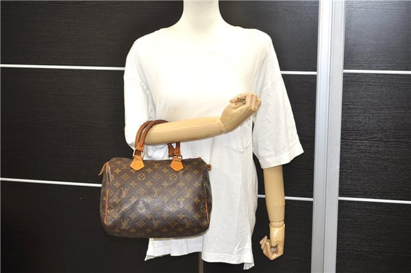 Authentic Louis Vuitton Monogram Speedy 25 Boston Hand Bag Purse M41528 LV 4263D