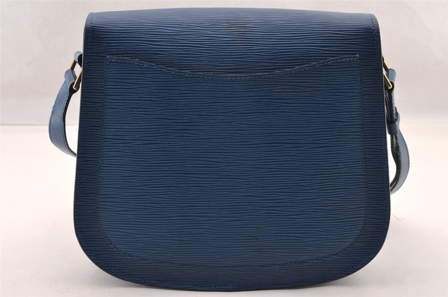 Authentic Louis Vuitton Epi Saint Cloud GM Shoulder Cross Bag M52195 Blue 4263I