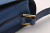 Authentic Louis Vuitton Epi Saint Cloud GM Shoulder Cross Bag M52195 Blue 4263I