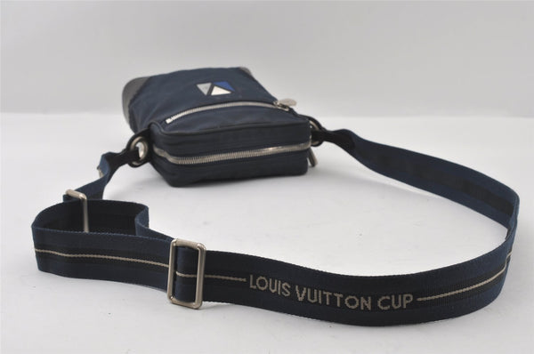 Auth Louis Vuitton Cup Americas Cup 2007 Solents Shoulder Bag M80707 Blue 4264I