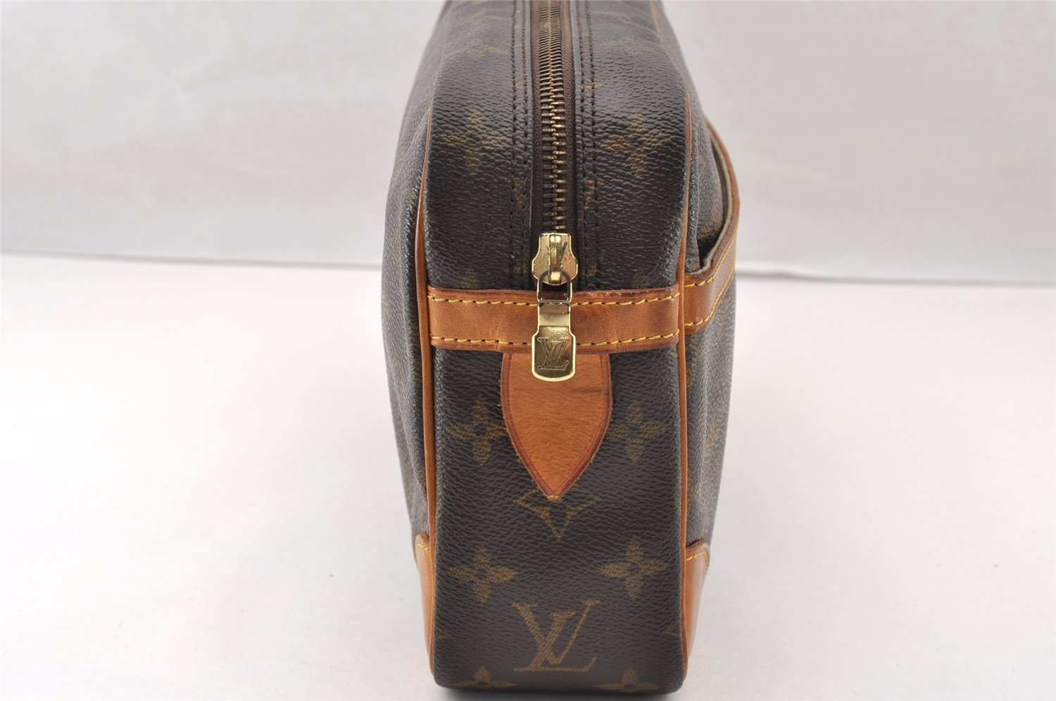Authentic Louis Vuitton Monogram Compiegne 28 Clutch Hand Bag M51845 LV 4266I