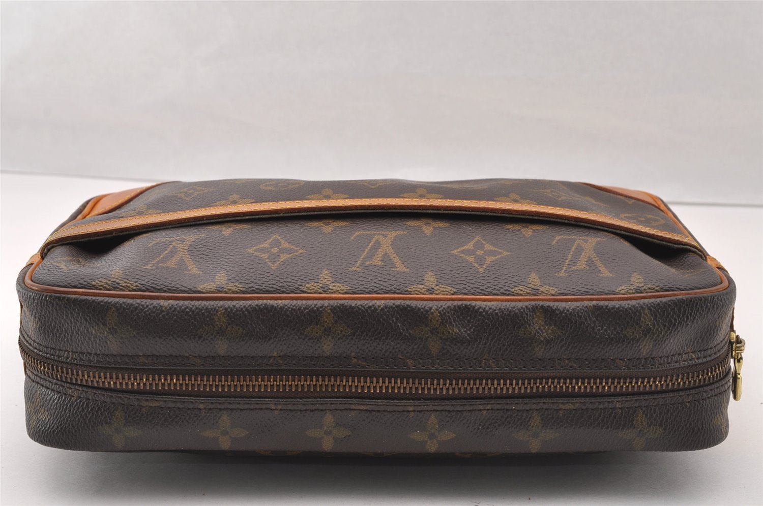 Authentic Louis Vuitton Monogram Compiegne 28 Clutch Hand Bag M51845 LV 4266I