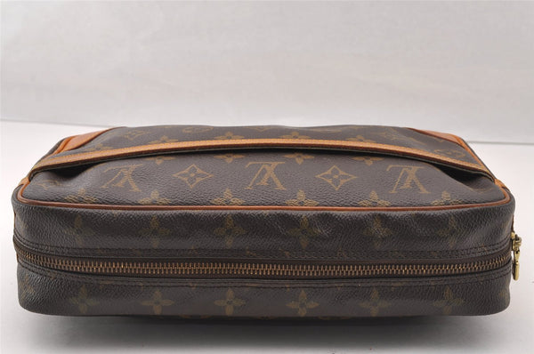 Authentic Louis Vuitton Monogram Compiegne 28 Clutch Hand Bag M51845 LV 4266I