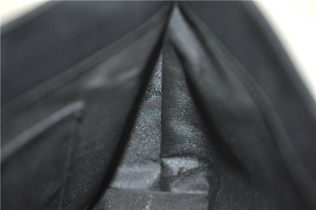 Authentic Ferragamo Leather Shoulder Hand Bag Purse Black 4267D