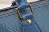 Authentic Louis Vuitton Epi Speedy 25 Hand Boston Bag Blue M43015 LV 4267I