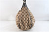 Authentic GUCCI Abbey Shoulder Hand Bag GG Canvas Leather 189833 Brown 4269D