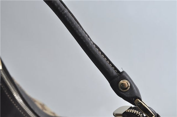 Authentic GUCCI Abbey Shoulder Hand Bag GG Canvas Leather 189833 Brown 4269D