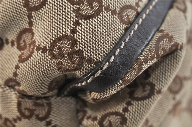 Authentic GUCCI Abbey Shoulder Hand Bag GG Canvas Leather 189833 Brown 4269D