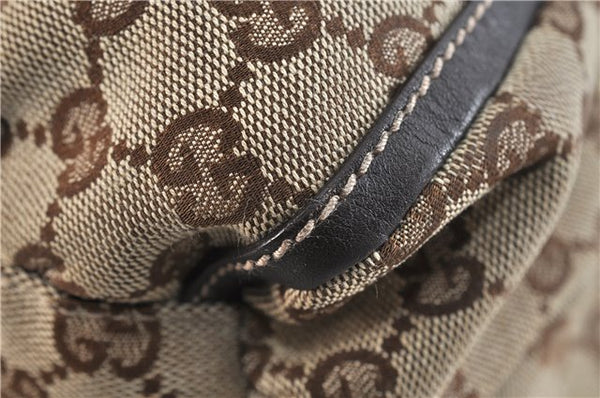 Authentic GUCCI Abbey Shoulder Hand Bag GG Canvas Leather 189833 Brown 4269D