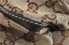 Authentic GUCCI Abbey Shoulder Hand Bag GG Canvas Leather 189833 Brown 4269D