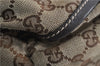 Authentic GUCCI Abbey Shoulder Hand Bag GG Canvas Leather 189833 Brown 4269D