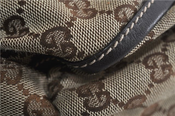 Authentic GUCCI Abbey Shoulder Hand Bag GG Canvas Leather 189833 Brown 4269D