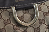 Authentic GUCCI Abbey Shoulder Hand Bag GG Canvas Leather 189833 Brown 4269D