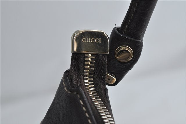 Authentic GUCCI Abbey Shoulder Hand Bag GG Canvas Leather 189833 Brown 4269D