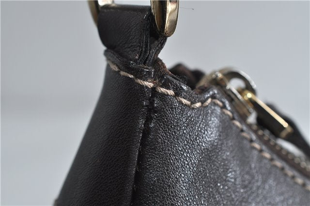 Authentic GUCCI Abbey Shoulder Hand Bag GG Canvas Leather 189833 Brown 4269D