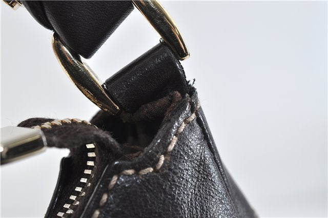 Authentic GUCCI Abbey Shoulder Hand Bag GG Canvas Leather 189833 Brown 4269D