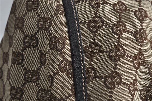 Authentic GUCCI Abbey Shoulder Hand Bag GG Canvas Leather 189833 Brown 4269D