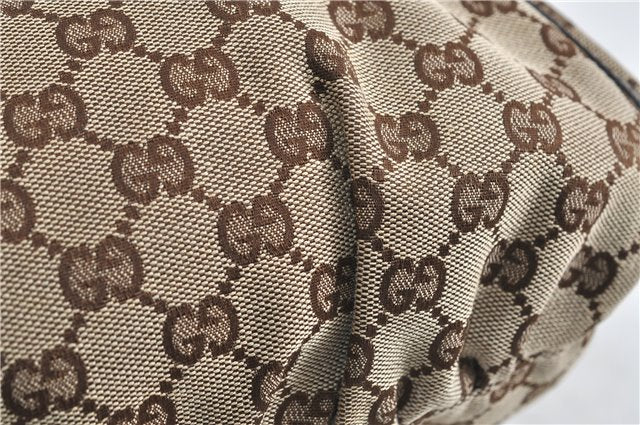 Authentic GUCCI Abbey Shoulder Hand Bag GG Canvas Leather 189833 Brown 4269D