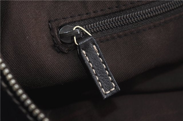 Authentic GUCCI Abbey Shoulder Hand Bag GG Canvas Leather 189833 Brown 4269D