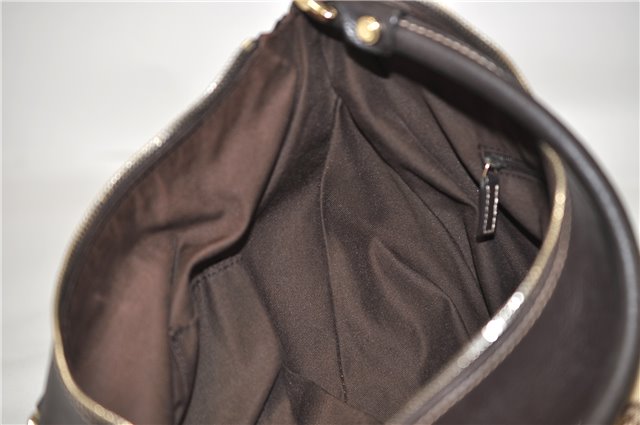 Authentic GUCCI Abbey Shoulder Hand Bag GG Canvas Leather 189833 Brown 4269D