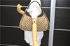 Authentic GUCCI Abbey Shoulder Hand Bag GG Canvas Leather 189833 Brown 4269D