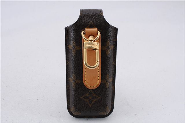 Authentic Louis Vuitton Monogram Etui Telephone Japon Phone Case M63050 LV 4271E