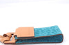 Authentic CELINE C Macadam Blason Shoulder Pouch Suede Leather Light Blue 4272E