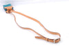 Authentic CELINE C Macadam Blason Shoulder Pouch Suede Leather Light Blue 4272E