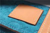 Authentic CELINE C Macadam Blason Shoulder Pouch Suede Leather Light Blue 4272E