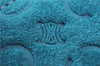 Authentic CELINE C Macadam Blason Shoulder Pouch Suede Leather Light Blue 4272E