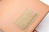 Authentic CELINE C Macadam Blason Shoulder Pouch Suede Leather Light Blue 4272E