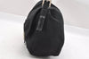 Authentic FENDI Mamma Baguette Shoulder Hand Bag Jersey Leather Black Junk 4272I