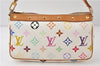 Louis Vuitton Monogram Multicolor Pochette Accessoires Pouch M92649 White 4273D