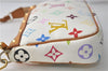 Louis Vuitton Monogram Multicolor Pochette Accessoires Pouch M92649 White 4273D