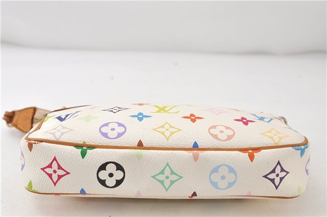 Louis Vuitton Monogram Multicolor Pochette Accessoires Pouch M92649 White 4273D