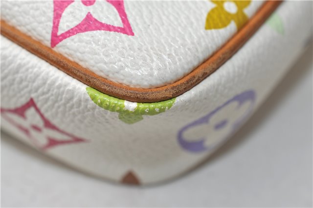 Louis Vuitton Monogram Multicolor Pochette Accessoires Pouch M92649 White 4273D