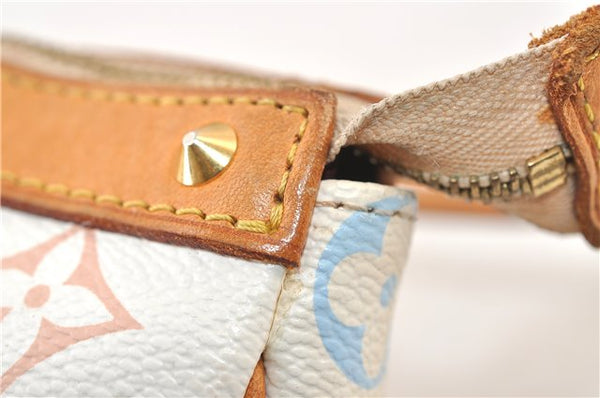 Louis Vuitton Monogram Multicolor Pochette Accessoires Pouch M92649 White 4273D