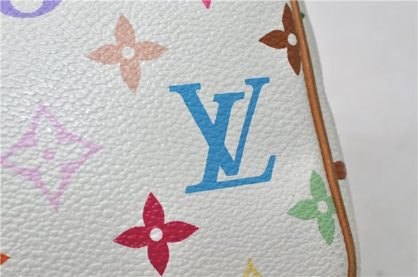 Louis Vuitton Monogram Multicolor Pochette Accessoires Pouch M92649 White 4273D