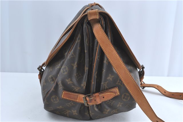 Authentic Louis Vuitton Monogram Saumur 35 Shoulder Cross Bag M42254 LV 4274B