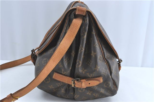 Authentic Louis Vuitton Monogram Saumur 35 Shoulder Cross Bag M42254 LV 4274B