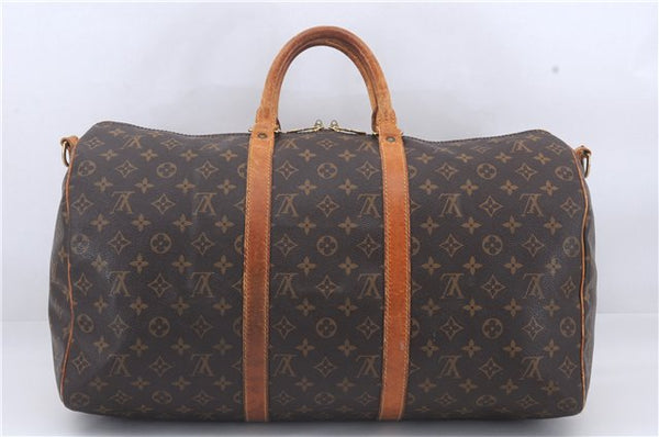 Auth Louis Vuitton Monogram Keepall Bandouliere 50 Boston Bag M41416 LV 4274D