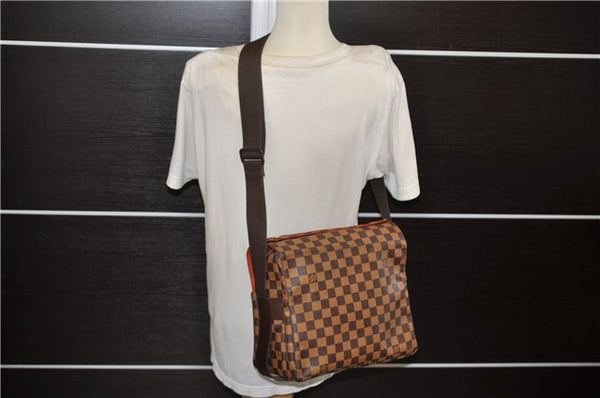 Authentic Louis Vuitton Damier Naviglio Shoulder Cross Body Bag N45255 LV 4274E