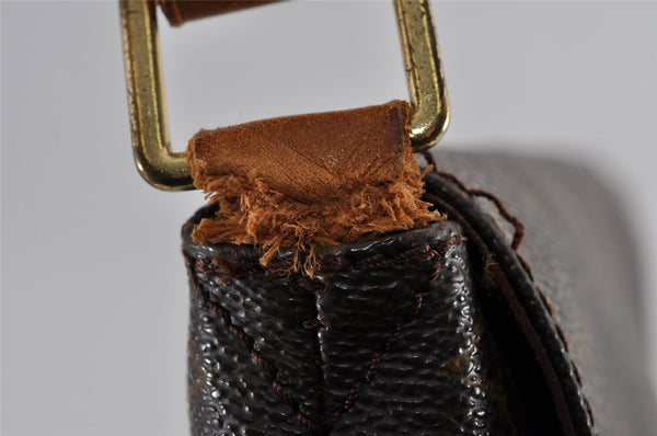 Authentic Louis Vuitton Monogram Musette Shoulder Cross Bag M51256 Junk 4274I