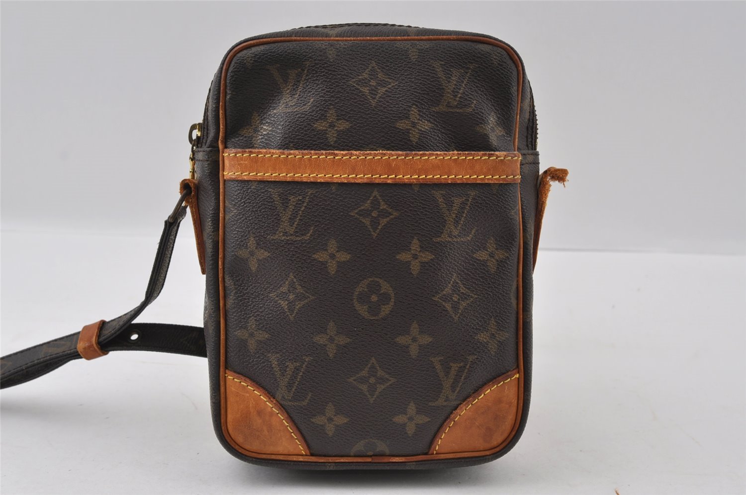 Authentic Louis Vuitton Monogram Danube Shoulder Crossbody Bag M45266 Junk 4276I