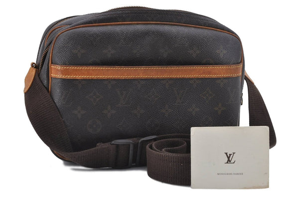 Auth Louis Vuitton Monogram Reporter PM Shoulder Cross Body Bag M45254 LV 4277D