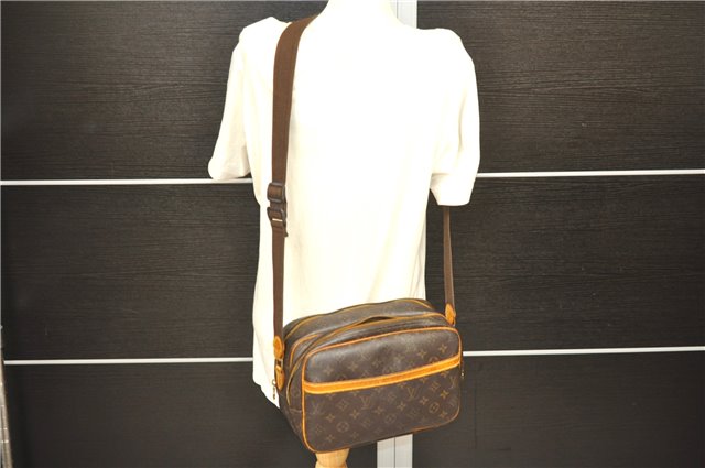 Auth Louis Vuitton Monogram Reporter PM Shoulder Cross Body Bag M45254 LV 4277D