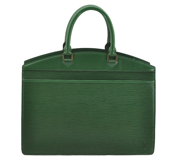 Authentic Louis Vuitton Epi Riviera Hand Bag Green M48184 LV 4278I