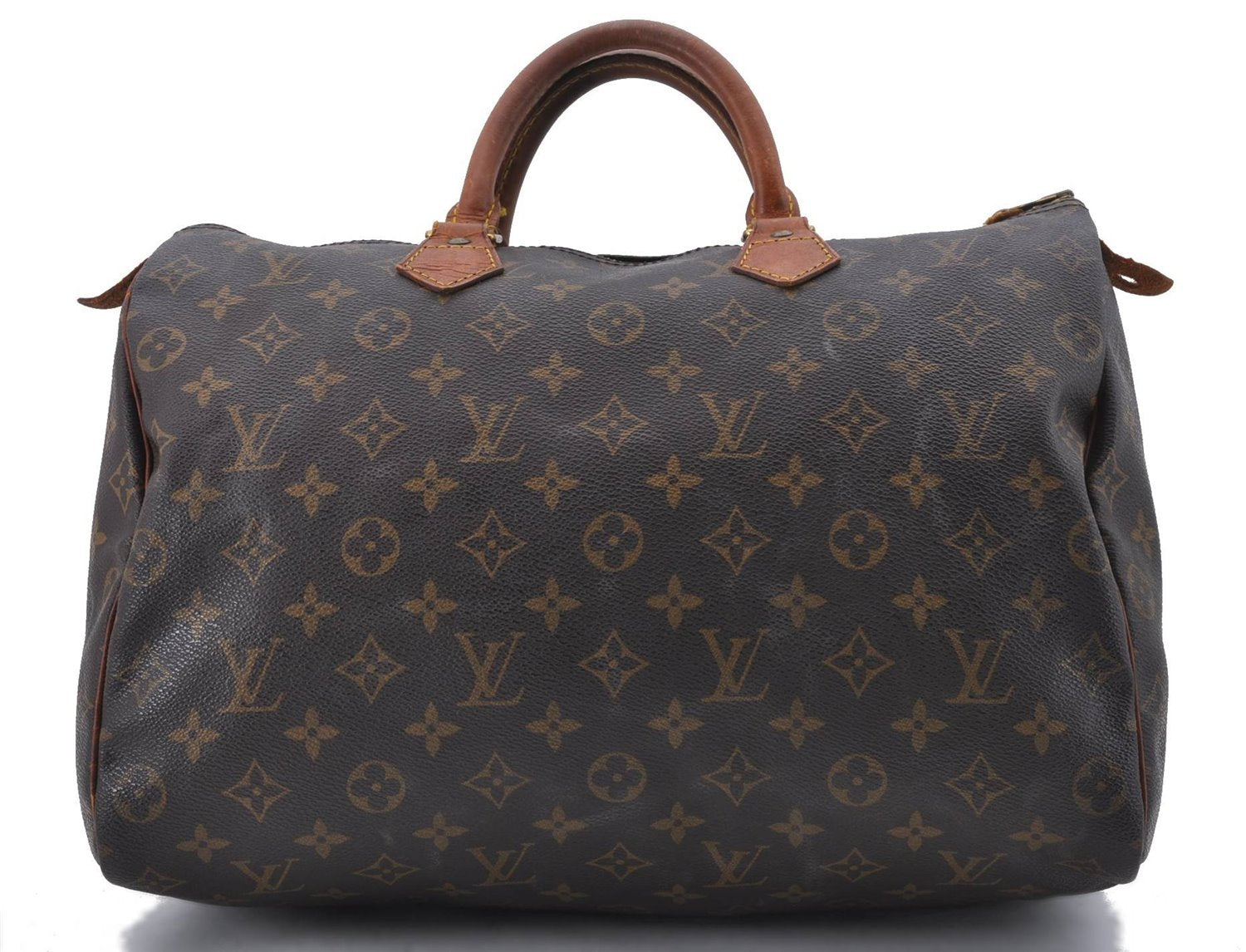 Authentic Louis Vuitton Monogram Speedy 35 Hand Boston Bag M41524 LV 4279D